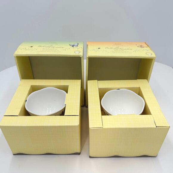 Lenox Butterfly Meadow Fritillary & Blue Butterfly Tea Cup & Saucer Set of 2 - Picture 2 of 16